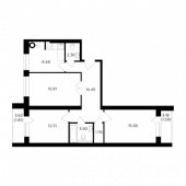 3-комнатная квартира 78,97 м²