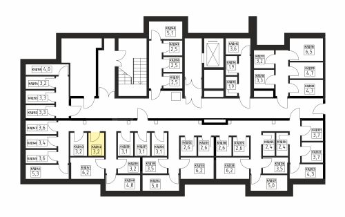 Кладовки, 3.2 м²