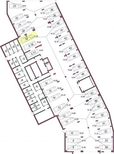 Машиноместа, 17.2 м²