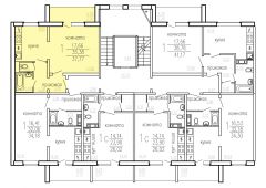 1-комнатная квартира 37,77 м²