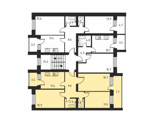Многокомнатная, квартира, 137 м²