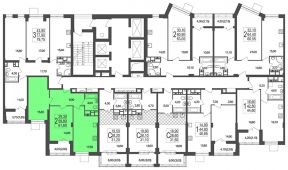 2-комнатная квартира 61,8 м²