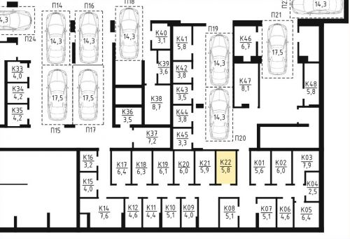 Кладовки, 5.8 м²