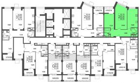 2-комнатная квартира 65,18 м²