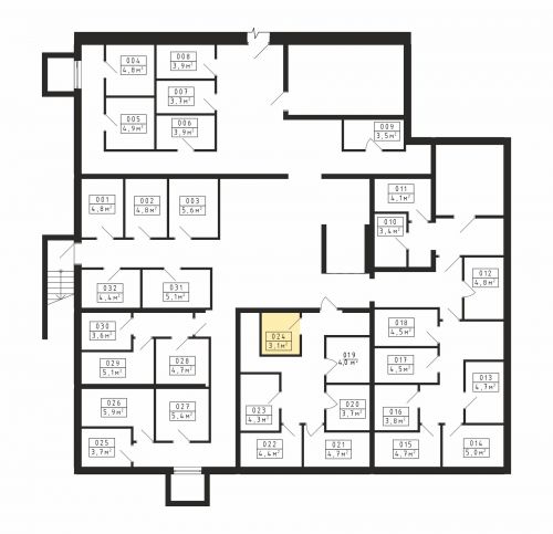 Кладовки, 3.1 м²