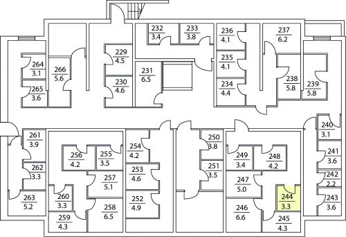 Кладовки, 3.3 м²