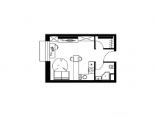 1-комнатная квартира 30 м²