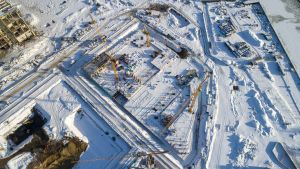 Разработка котлована, монолитные работы