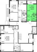 1-комнатная квартира 24,91 м²
