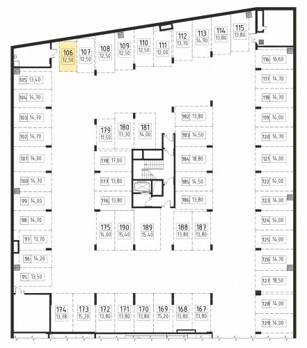 Машиноместа, 12.5 м²