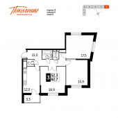 3-комнатная квартира 85,7 м²