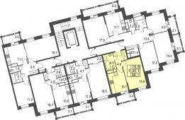 1-комнатная квартира 36,1 м²