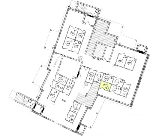 Кладовки, 3.1 м²