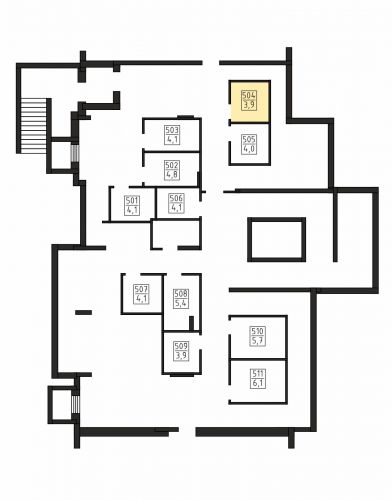 Кладовки, 3.9 м²