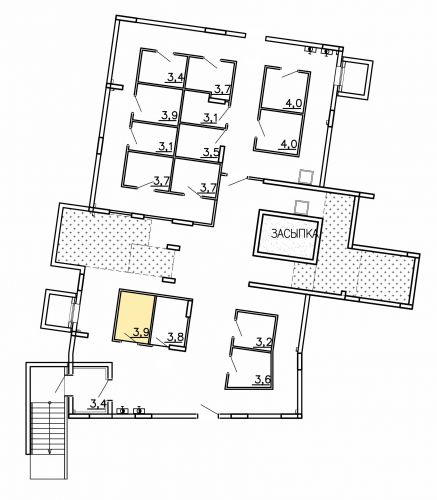 Кладовки, 3.9 м²