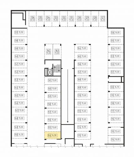 Машиноместа, 14.9 м²