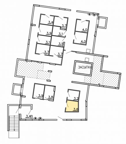 Кладовки, 3.6 м²