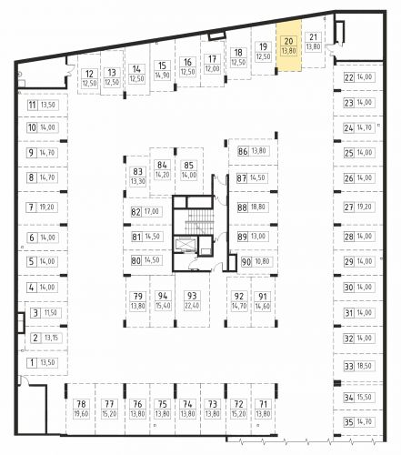 Машиноместа, 13.8 м²