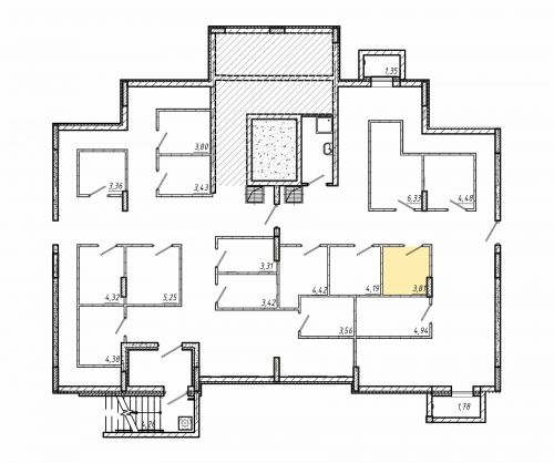 Кладовки, 3.8 м²