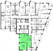 3-комнатная квартира 70,55 м²