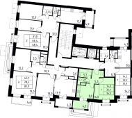 1-комнатная квартира 34,5 м²