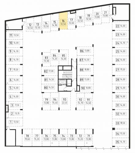 Машиноместа, 12.5 м²