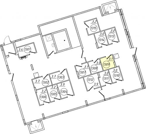Кладовки, 3.1 м²