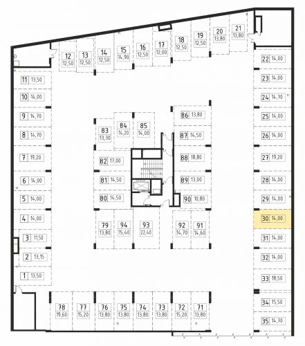 Машиноместа, 14 м²