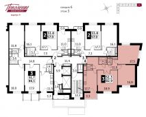3-комнатная квартира 82,9 м²