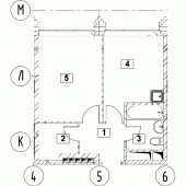 1-комнатная квартира 34,38 м²