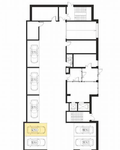 Машиноместа, 16.4 м²