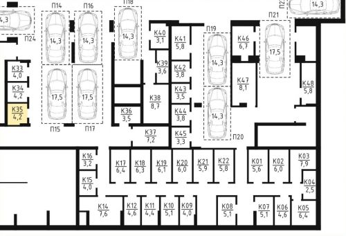 Кладовки, 4.2 м²