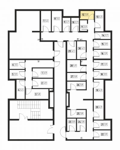 Кладовки, 3 м²