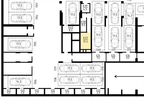 Кладовки, 12.4 м²