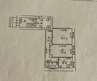 2-комнатная, квартира, 63.7 м²