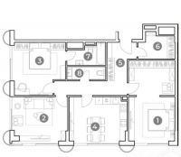 Многокомнатная, апартаменты, 100 м²