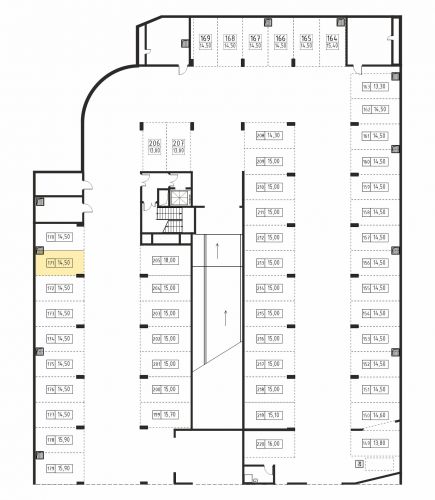 Машиноместа, 14.5 м²