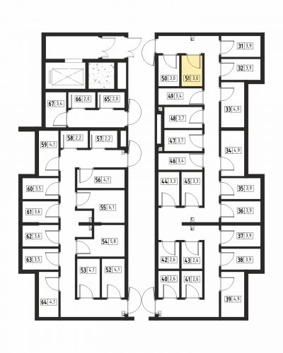 Кладовки, 3 м²