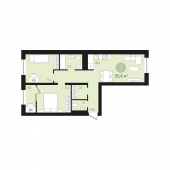 2-комнатная квартира 65,8 м²