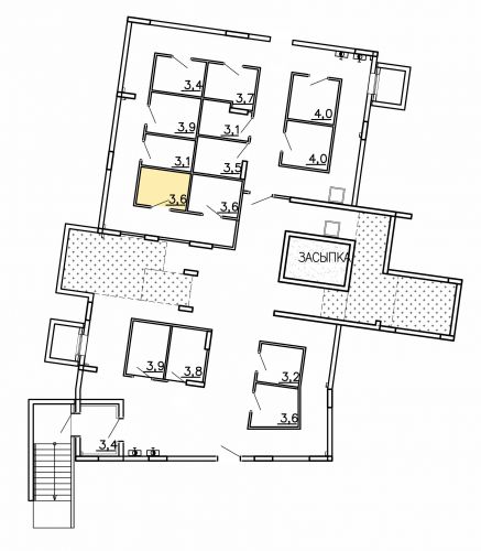 Кладовки, 3.6 м²