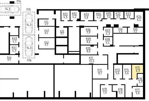 Кладовки, 6.3 м²