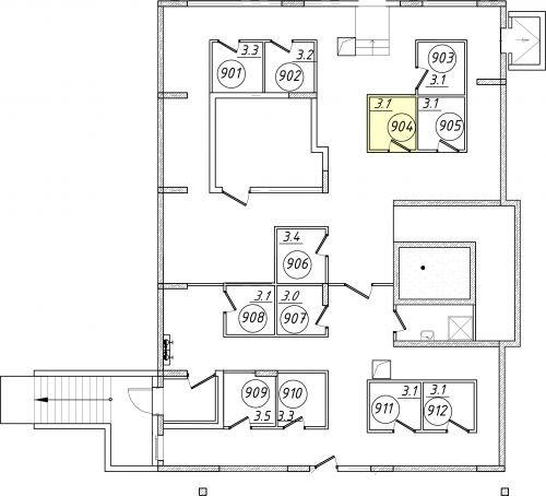 Кладовки, 3.1 м²