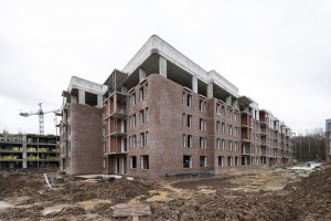 Корпус 6: кладка стен, фасадные работы