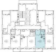1-комнатная квартира 30.71 м²