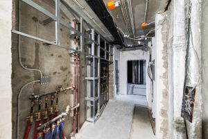 Фасадные работы, монтаж коммуникаций