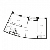 1-комнатная квартира 103,65 м²