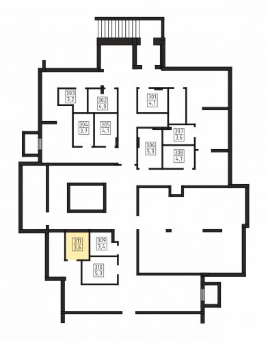 Кладовки, 3.6 м²