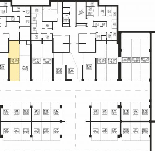 Машиноместа, 16.56 м²