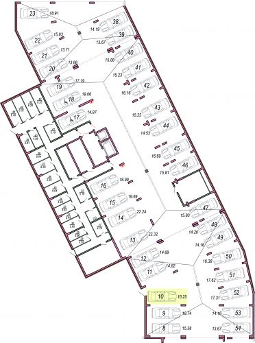 Машиноместа, 16.3 м²