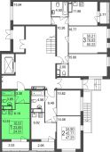 1-комнатная квартира 24,91 м²